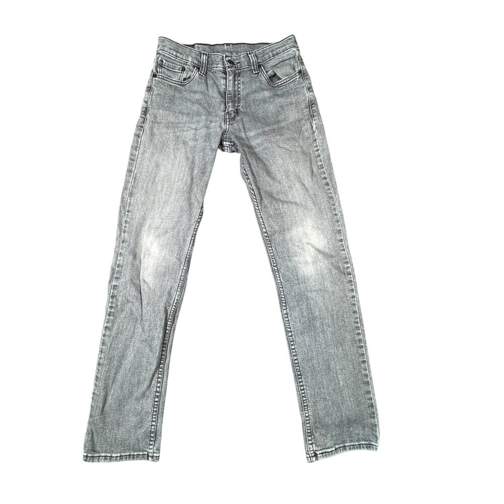 Mens Levis 511 Denim Slim Jeans Gray with 2013 Black Patch W30 L29 Hemmed Egypt
